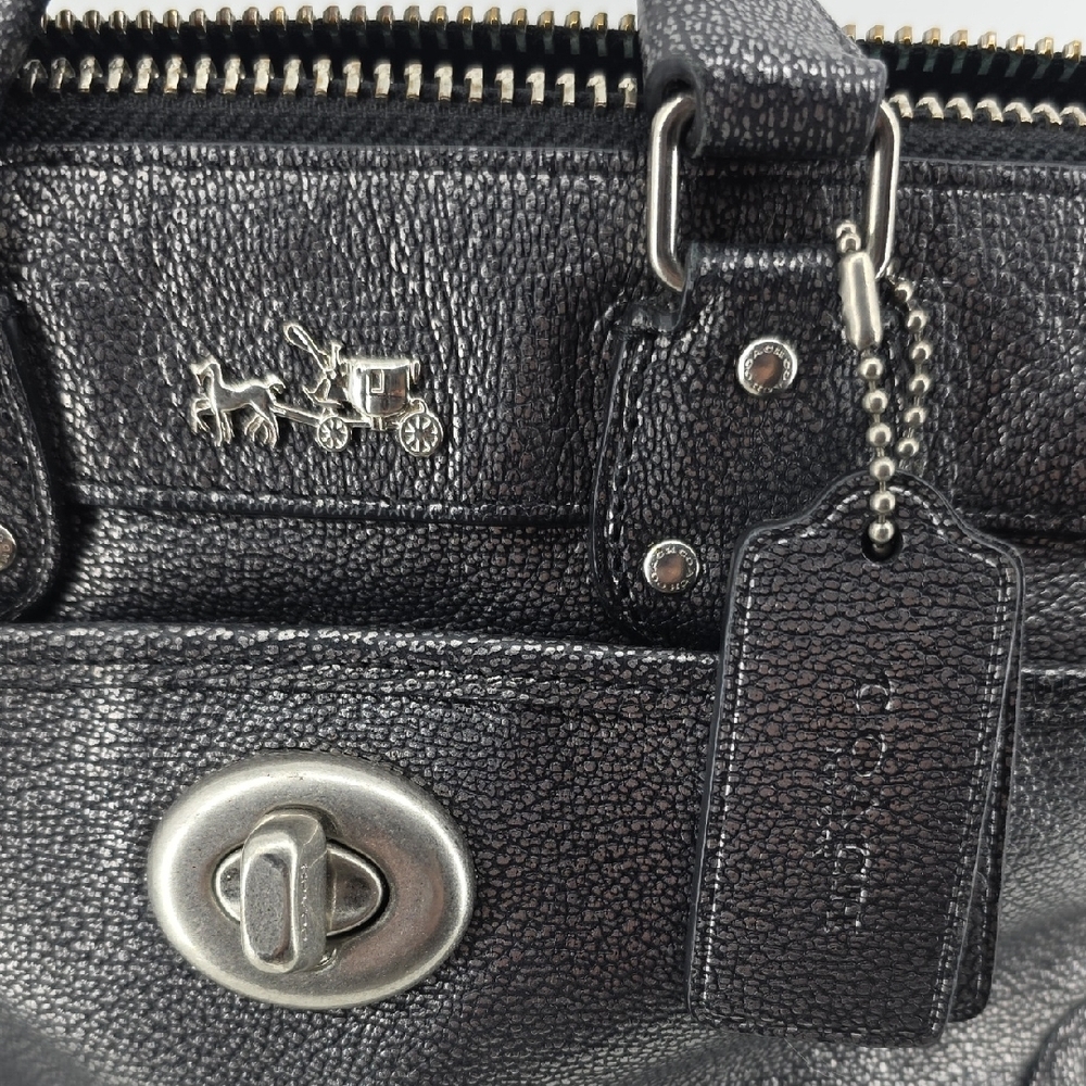Coach Black Satchel Bag - Picture 5 of 5